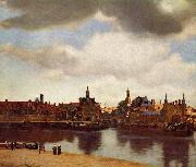 Johannes Vermeer View on Delft. oil painting artist
